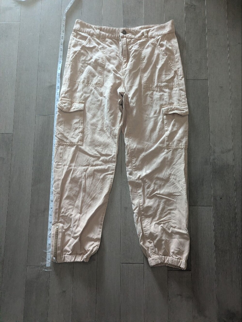 Cargo Pants in Light Pinkish Beige 29 Guess Lyocell